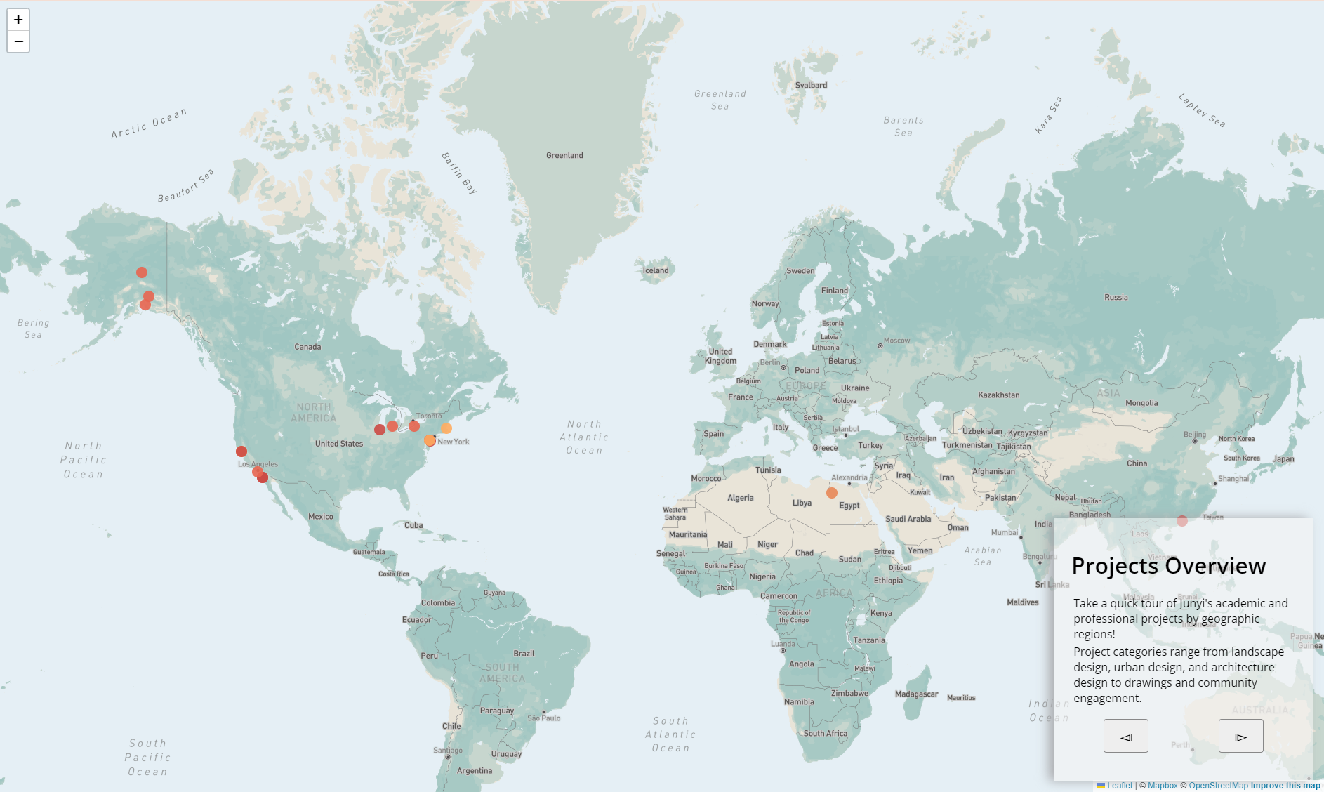 Map of project locations